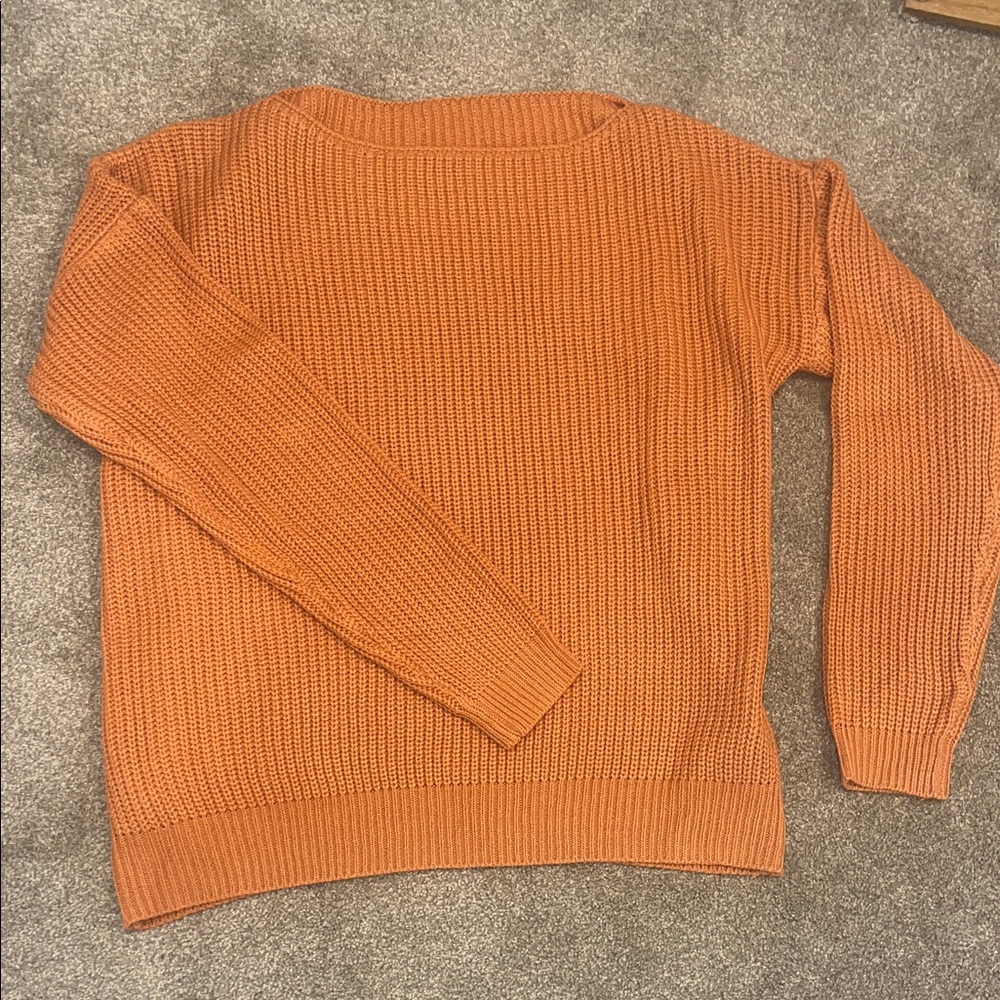 Women’s Orange Sweater